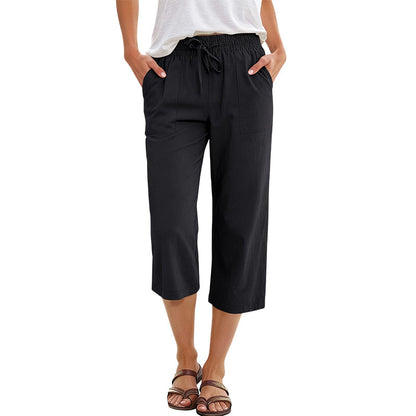 🔥 Hot sale 30% OFF🔥Women's Cotton-Linen Blend Cropped Pants