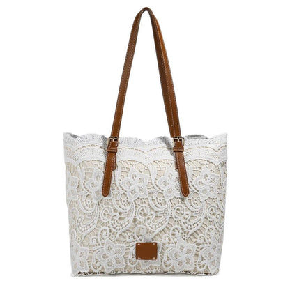 🔥 Hot sale 50% OFF🔥Elegant Lace Large Capacity Tote Bag