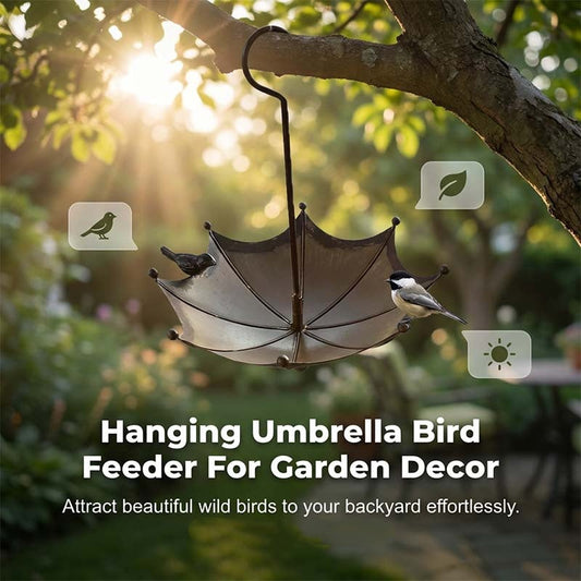 🔥 Hot sale 50% OFF🔥Hanging Umbrella Bird Feeder & Bath