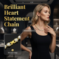 🔥 Hot sale 30% OFF🔥Sparkling Heart Statement Chain Necklace