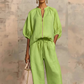 🔥 Hot sale 35% OFF🔥Women's Solid Color 2-Piece Casual Tracksuit Set
