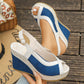 🔥 Hot sale 30% OFF🔥Women's Casual Peep-Toe Wedge Sandals