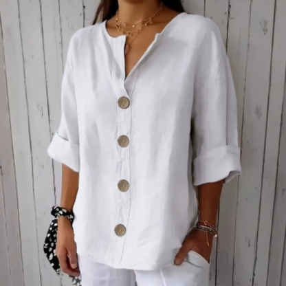 🔥 Hot sale 35% OFF🔥Women's Loose Fashion Button Top