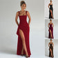 🔥2026 Hot sale 30% OFF🔥Square-Neck Sleeveless Bodycon Dress with High Side Slit