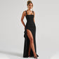 🔥2026 Hot sale 30% OFF🔥Square-Neck Sleeveless Bodycon Dress with High Side Slit