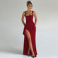 🔥2026 Hot sale 30% OFF🔥Square-Neck Sleeveless Bodycon Dress with High Side Slit