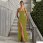 🔥2026 Hot sale 30% OFF🔥Square-Neck Sleeveless Bodycon Dress with High Side Slit