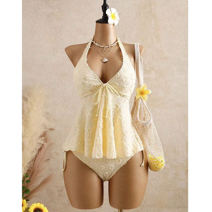 🔥 Hot sale 30% OFF🔥Women’s Peplum Halter Tankini Set