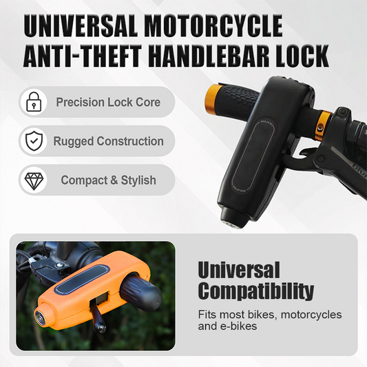 📢📢40% OFF !! ⏰Universal Motorcycle Anti-Theft Handlebar Lock