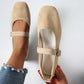 📢📢50% OFF !! ⏰Comfortable PU Suede-Look Ballet Flats with Strap