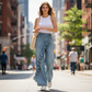 📢📢30% OFF !! ⏰Women’s Asymmetrical Ruffle Wide-Leg Denim Pants