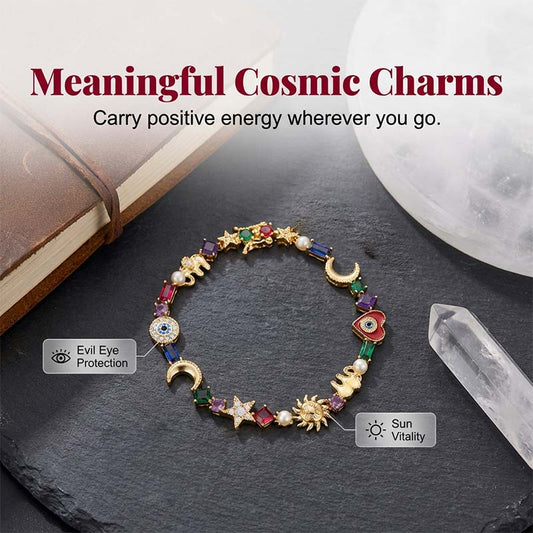 📢📢50% OFF !! ⏰Whimsical Celestial Charm Bracelet