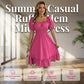 🔥 Hot sale 40% OFF🔥Summer Casual Ruffle Hem Midi Dress
