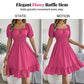 🔥 Hot sale 40% OFF🔥Summer Casual Ruffle Hem Midi Dress