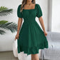 🔥 Hot sale 40% OFF🔥Summer Casual Ruffle Hem Midi Dress