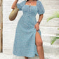 📢📢30% OFF !! ⏰Short Sleeve Split Floral Print Dress