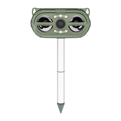 📢📢30% OFF !! ⏰Solar Powered Ultrasonic Animal Deterrent