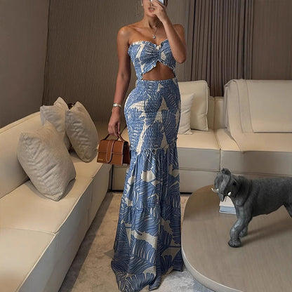 📢📢30% OFF !! ⏰Women's Sexy Printed Cut-Out Dress