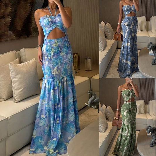 📢📢30% OFF !! ⏰Women's Sexy Printed Cut-Out Dress