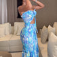 📢📢30% OFF !! ⏰Women's Sexy Printed Cut-Out Dress