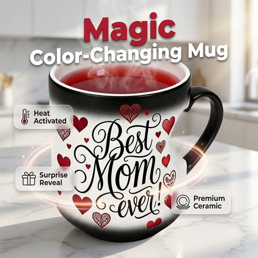 📢📢50% OFF !! ⏰Heat-Activated "Best Mom Ever" Color-Changing Mug
