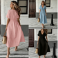 📢📢30% OFF !! ⏰Women's Summer V-Neck Tie-Front Midi Dress