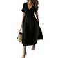 📢📢30% OFF !! ⏰Women's Summer V-Neck Tie-Front Midi Dress