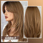 📢📢40% OFF !! ⏰Nice gift*Wig long hair Layered bangs wigs