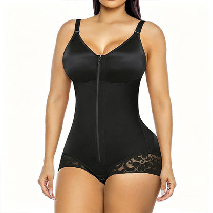 📢📢40% OFF !! ⏰Women's Tummy Control Zip-Up Shapewear Bodysuit