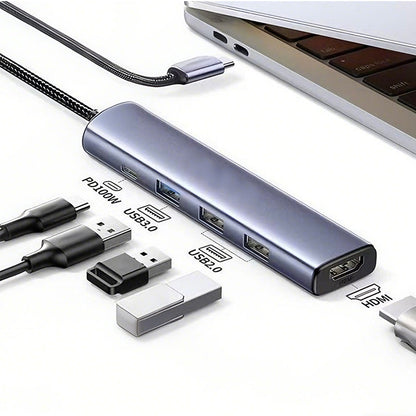 📢📢40% OFF !! ⏰Portable 5-in-1 USB-C Hub with 4K HDMI Output