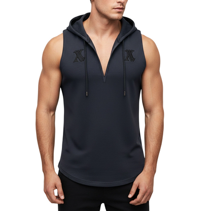 📢📢50% OFF !! ⏰Men's Sleeveless Workout Hoodie Tank Top