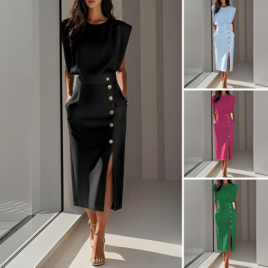 📢📢50% OFF !! ⏰Women's Elegant Split Midi Dress