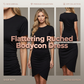 📢📢550% OFF !! ⏰Women's Short Sleeve Ruched Bodycon T-Shirt Dress