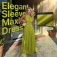 📢📢40% OFF !! ⏰Sleeveless Zip-Front A-Line Maxi Dress
