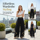 📢📢30% OFF !! ⏰Elegant Flowy Wide-Leg Pants with Gold Trim
