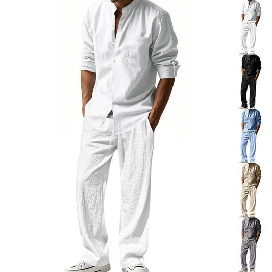 📢📢40% OFF !! ⏰Men's Casual Breathable Shirt and Pants Set
