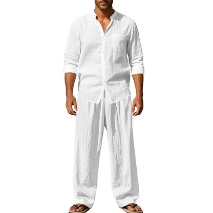 📢📢40% OFF !! ⏰Men's Casual Breathable Shirt and Pants Set