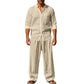 📢📢40% OFF !! ⏰Men's Casual Breathable Shirt and Pants Set
