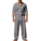 📢📢40% OFF !! ⏰Men's Casual Breathable Shirt and Pants Set
