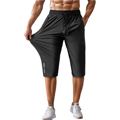 📢📢50% OFF !! ⏰Men's Quick-Dry Athletic Capri Pants with Zipper Pockets