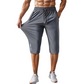 📢📢50% OFF !! ⏰Men's Quick-Dry Athletic Capri Pants with Zipper Pockets