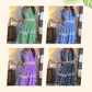 📢📢40% OFF !! ⏰Women’s Geometric Print V-Neck Maxi Dress