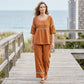 📢📢50% OFF !! ⏰Women's Casual 2-Piece Set with Eyelet Details