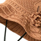 📢📢50% OFF !! ⏰Women's Crochet Bucket Hat with Flower Accent