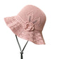 📢📢50% OFF !! ⏰Women's Crochet Bucket Hat with Flower Accent
