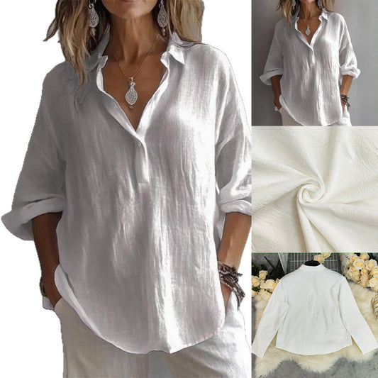 📢📢50% OFF !! ⏰Women's Versatile Loose Shirt
