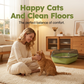 📢📢50% OFF !! ⏰Semi-Enclosed Plastic Litter Box with Splash Guard