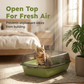 📢📢50% OFF !! ⏰Semi-Enclosed Plastic Litter Box with Splash Guard