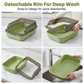 📢📢50% OFF !! ⏰Semi-Enclosed Plastic Litter Box with Splash Guard