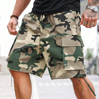 📢📢50% OFF !! ⏰Men's Camo Cargo Shorts with Drawstring Waist